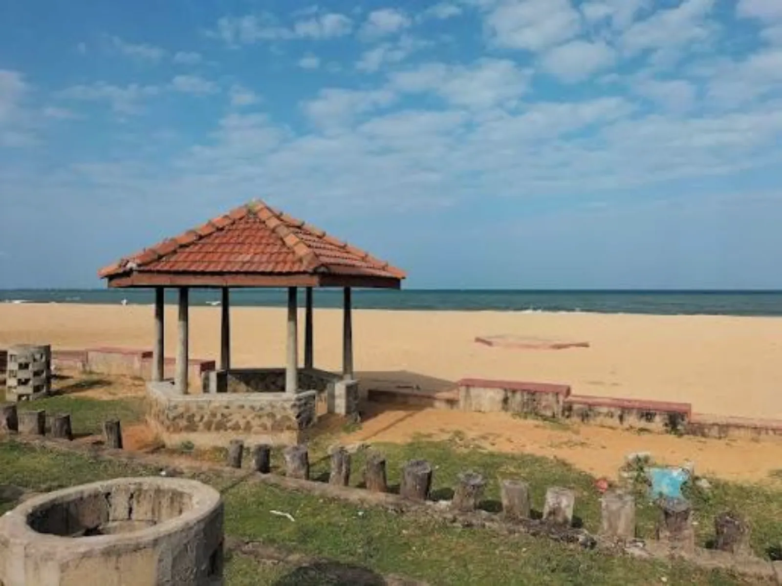The undeveloped coastline near Mullaitivu in northern Sri Lanka